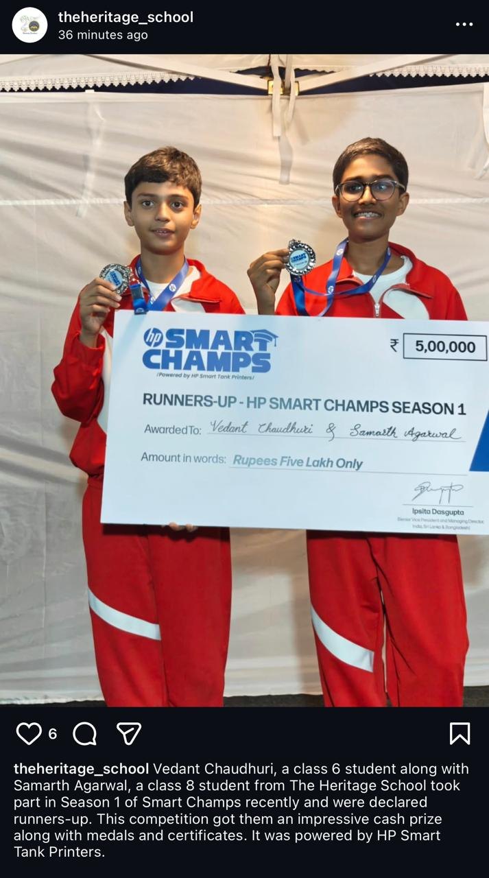 HP Smart Champs runners-up