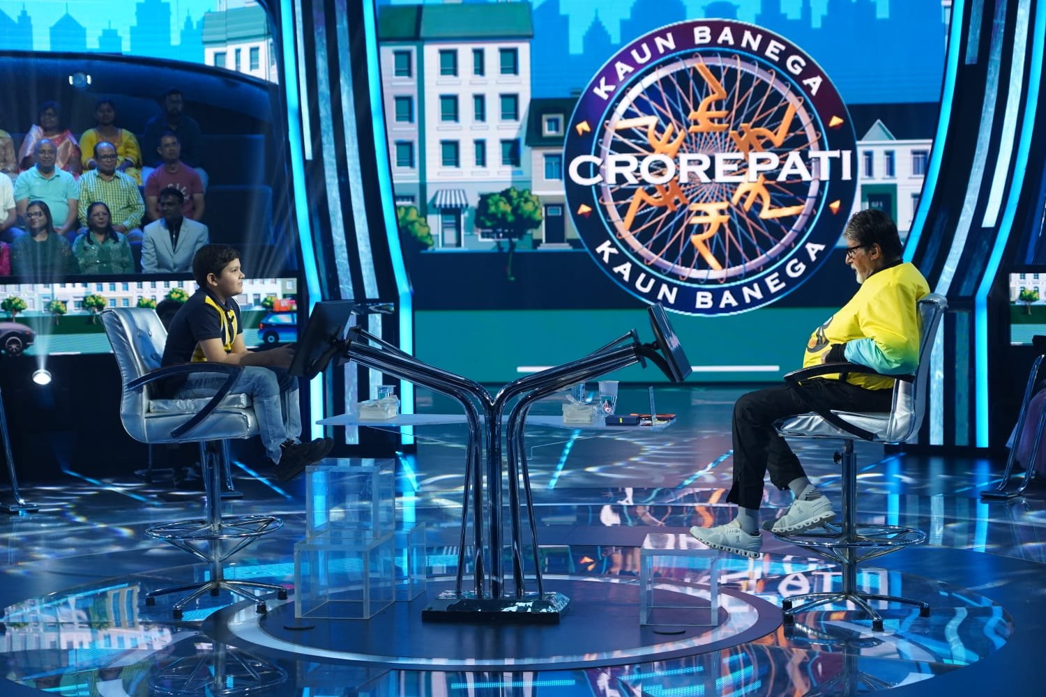 Purav Bhattacharyya on the KBC hot seat with Amitabh Bachchan