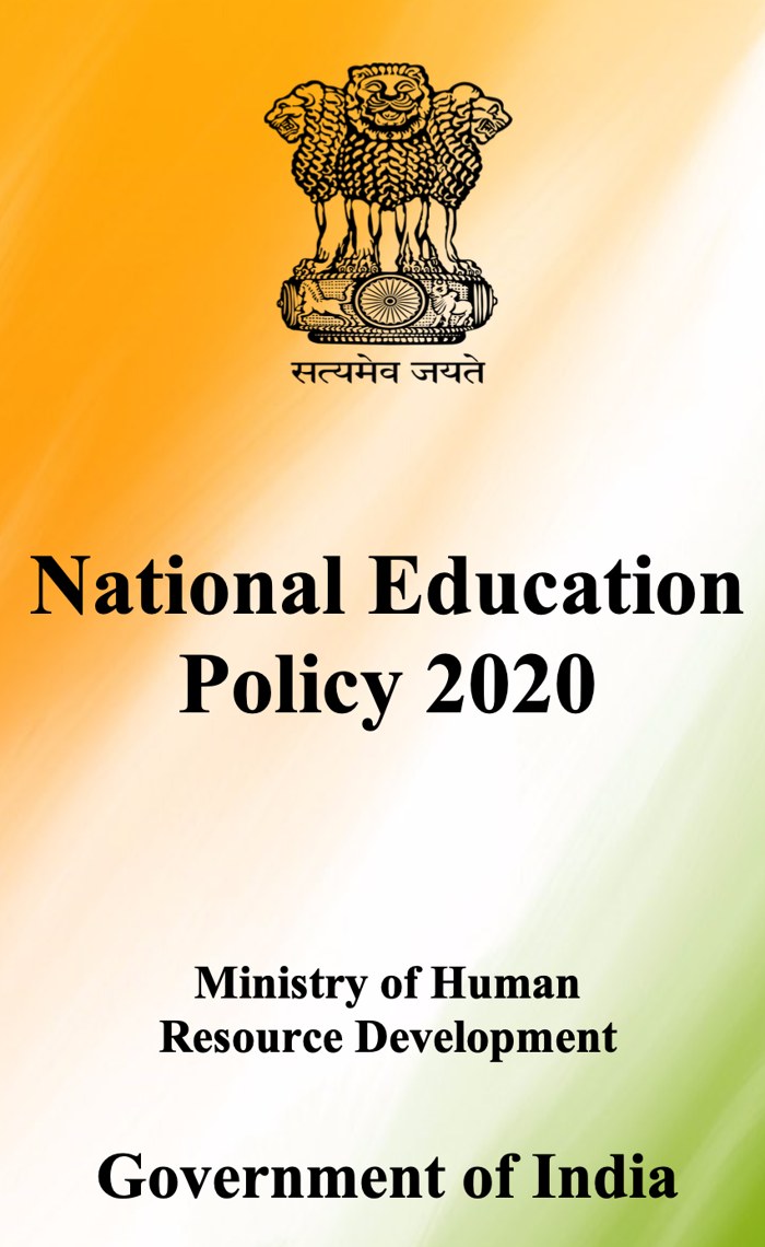 National Education Policy 2020 cover